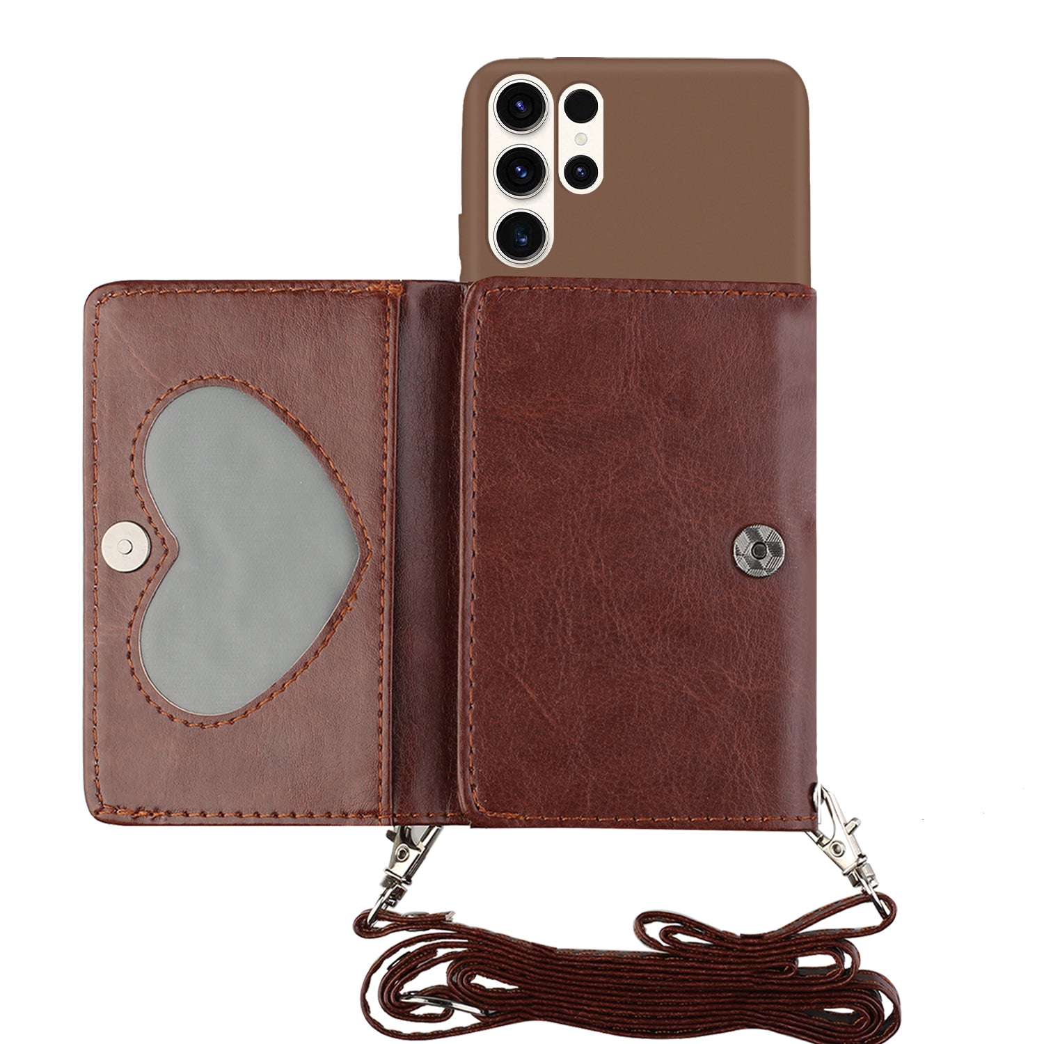 For Samsung Galaxy S23 Ultra Phone Case PU Leather Wallet Stand Shockproof Cover with Shoulder Strap For Samsung Galaxy S23 Ultra Phone Case PU Leather Wallet Stand Shockproof Cover with Shoulder Strap